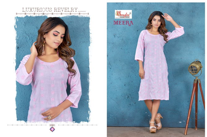 Rung Meera Rayon Fancy Stylish Regular Wear Kurtis Collection